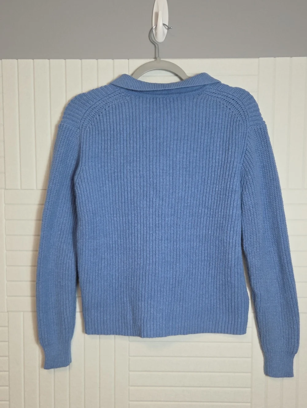 J. Crew Periwinkle Blue Collared Sweater Size S